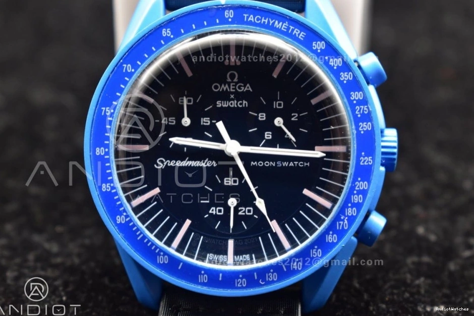 Mission Quartz 1179 on StreetReady Omega Nylon Strap Swatch Moonwatch x to Neptune Bioceramic 0926